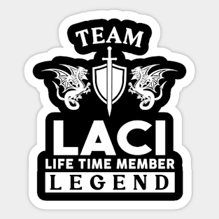 Laci Name T Shirt - Laci Life Time Member Legend Gift Item Tee Sticker